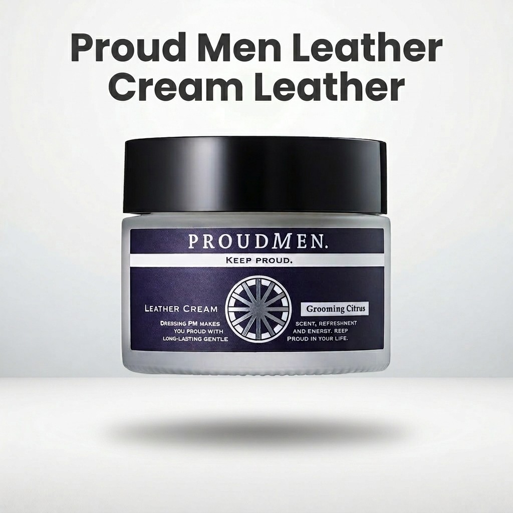 Proud Men Leather Cream for Leather Products 40g Shoes Bags Wallets