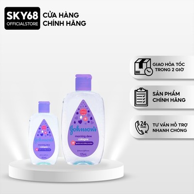 Nước Hoa Em Bé Hương Ban Mai Johnson’s Baby Cologne Morning Dew 50ml/125ml - TÍM