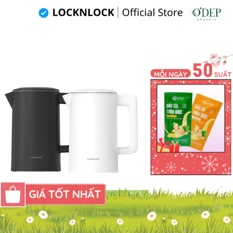 Ấm đun siêu tốc LocknLock 1.7 Lít 1850-2200W Digital Electric Kettle  EJK226, Hàng chính hãng - CHEA