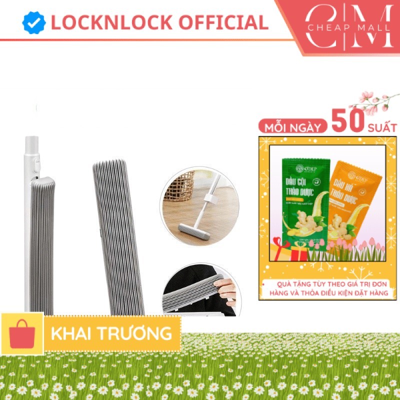 Đầu cây lau nhà LocknLock ETM481RFL dùng cho cây lau nhà ETM481, Mặt Xốp Sợi PVA thấm hút tôt   - CH
