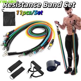 Bộ dây kháng lực TPE - 11 cái/bộ, màu sắc đa dạng, thiết bị tập thể dục đàn hồi bền