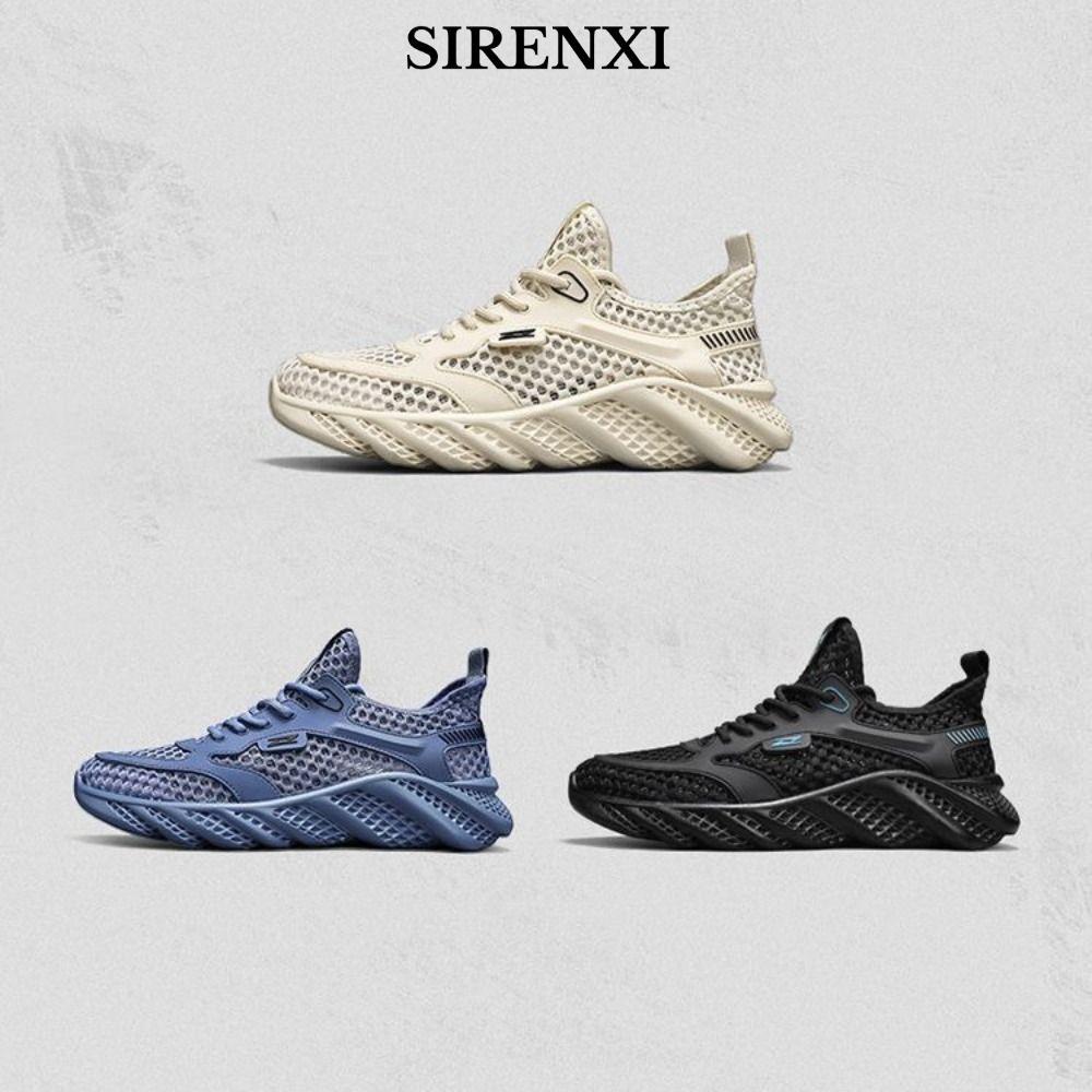 Giày Lưới Rỗng SIRENXI, 41 / 42 Đen Xanh Be Giày Thường Ngày, Thoáng Khí EVA PVC Nam Nữ Siêu Thoáng Khí Giày Đục Lỗ Nam Nữ