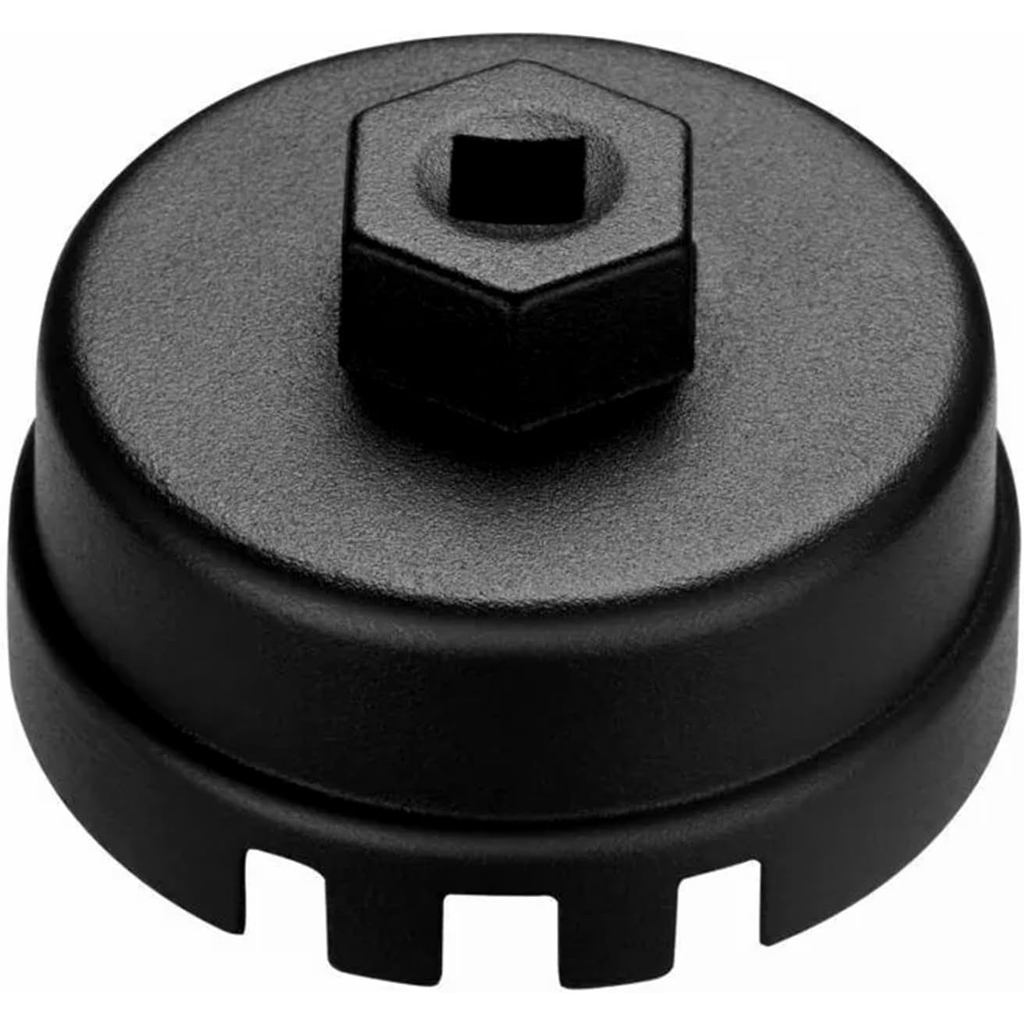 Cờ lê lọc dầu cho công cụ loại bỏ bộ lọc dầu Toyota Bộ ổ cắm lọc dầu 64MM Kiểu nắp 14Flute Tương thích với động cơ Toyota Highlander Lexus RAV4 Camry Tundra Sienna 2.5-5.7L (6