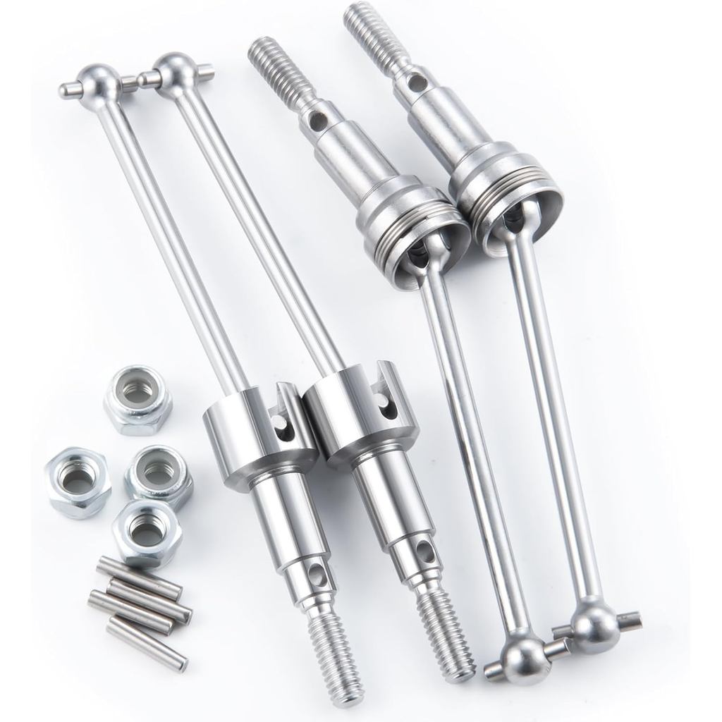 RCHUBAM 1 / 16 RC Trước & Sau CVD Trục Truyền Động 1 Bộ Trục Bánh Xe Thép Nâng Cấp Các Bộ Phận Cho 1