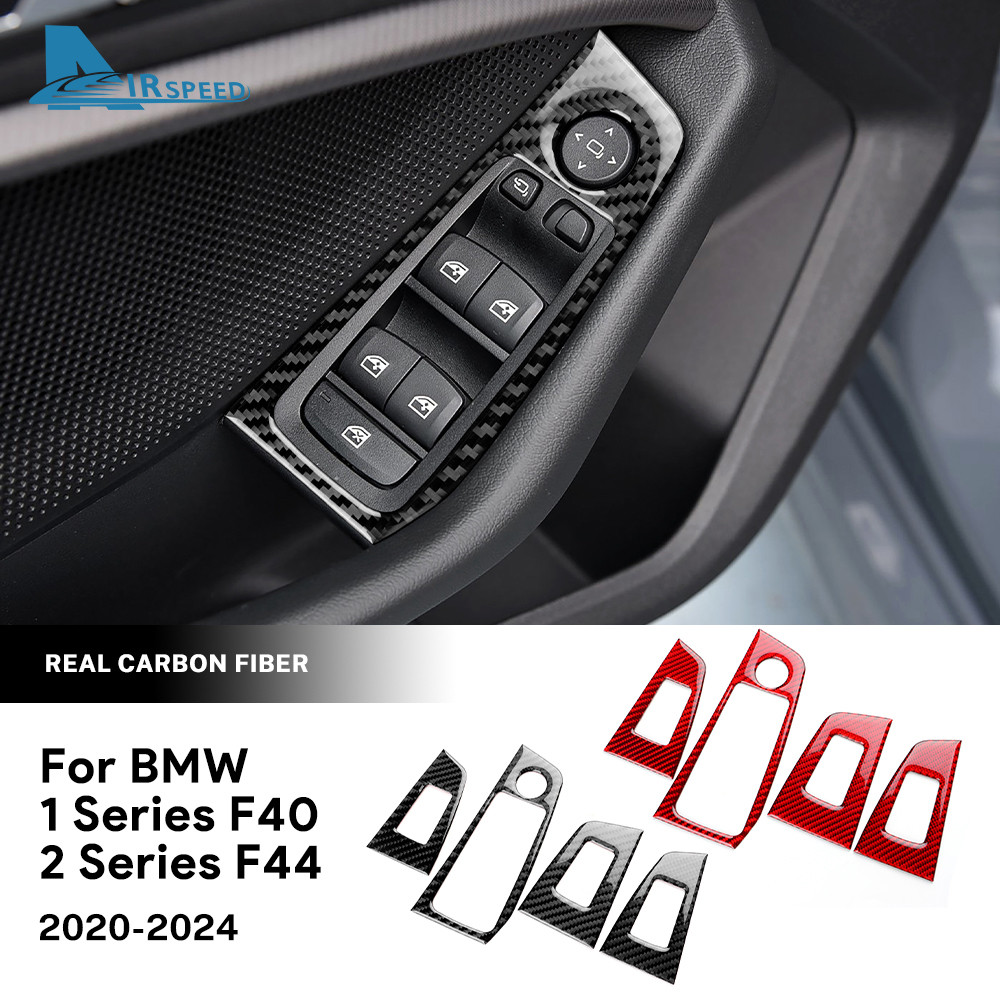 Dành Cho Xe BMW F40 F44 2020-2024 Khung Điều Chỉnh Cửa Sổ Sợi Carbon Sửa Đổi Nội Thất Phụ Kiện Ô Tô