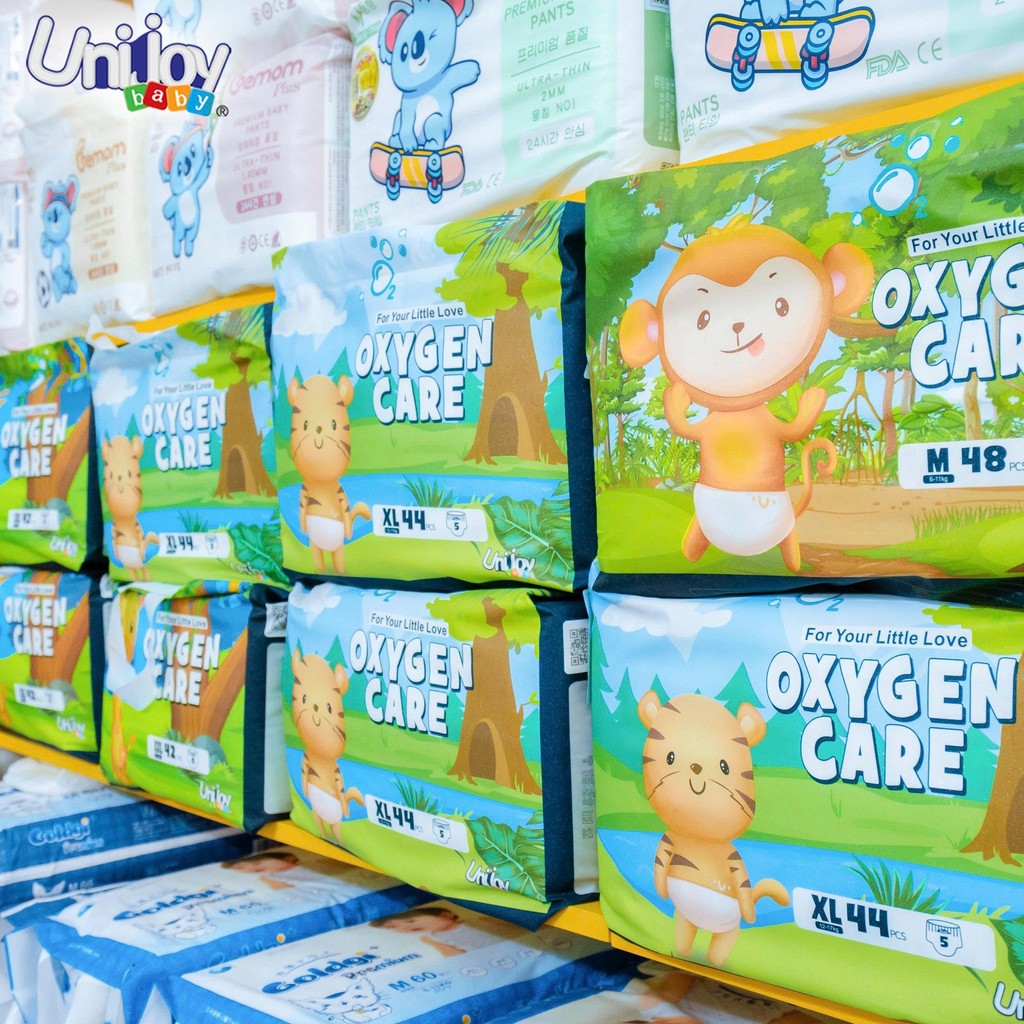 [ TẶNG QUÀ ] - Tã bỉm UNIJOY Skin Care / Oxygen Care - thương hiệu quốc tế, đủ size NB đến 4XL