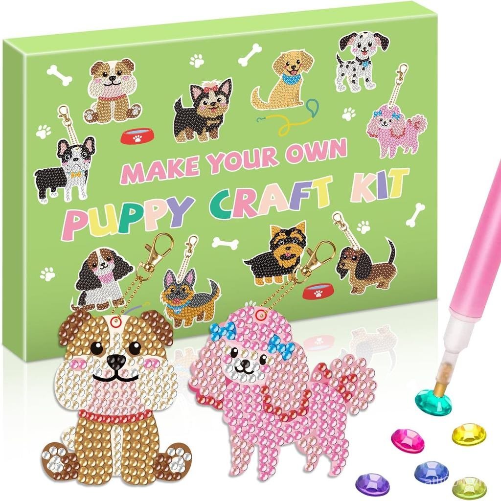 Labeol Arts and Crafts for Kids Age 8-12 - Creat Your Own GEM Móc khóa-5D Diamond Art by Numbers GEM