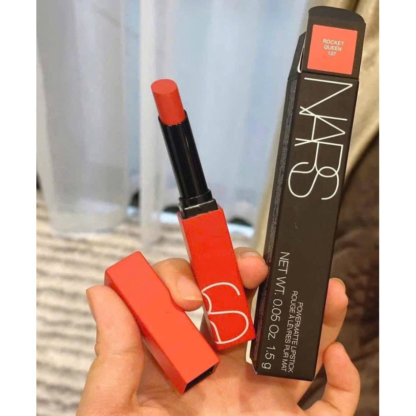 SON NARS 137 ROCKED QUEEN ĐỎ CAM POWERMATTE LIPSTICK