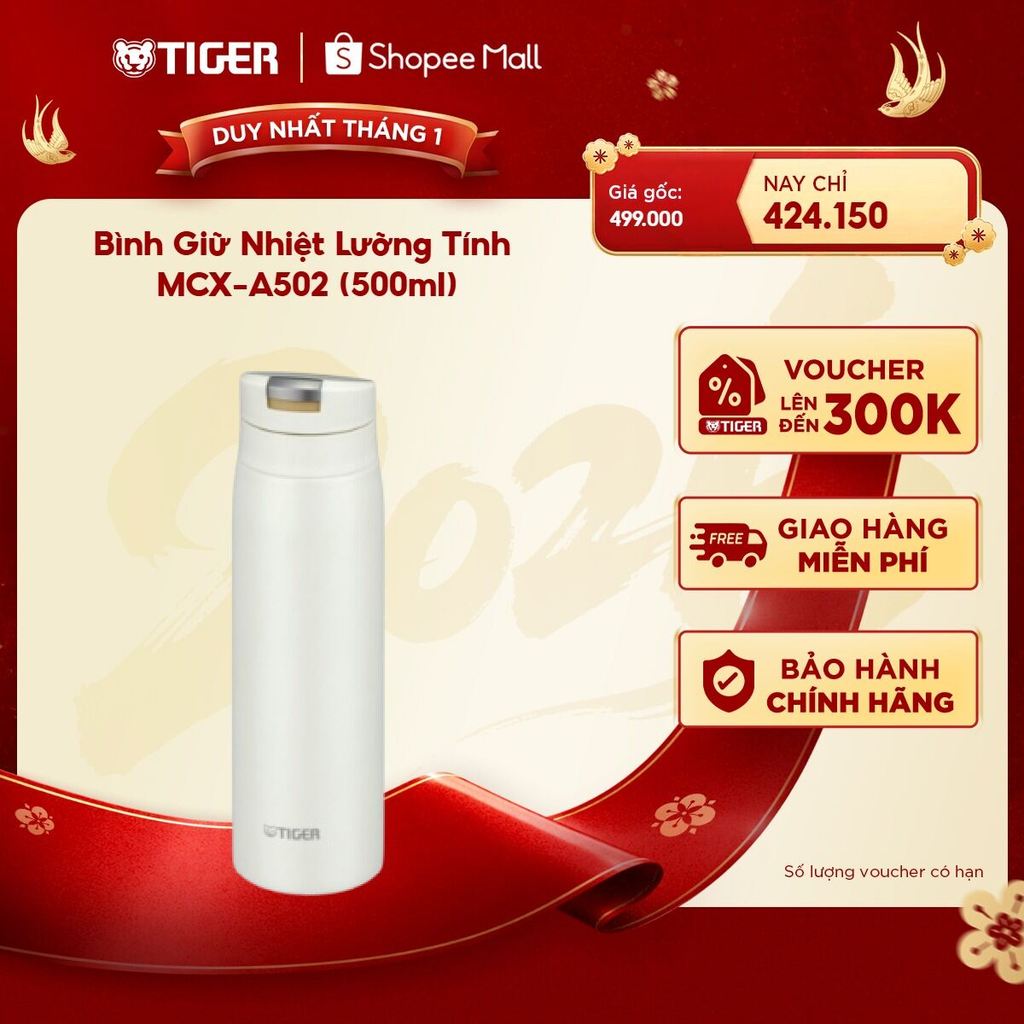 Bình Giữ Nhiệt Lưỡng Tính Tiger MCX-A502 (500ml)