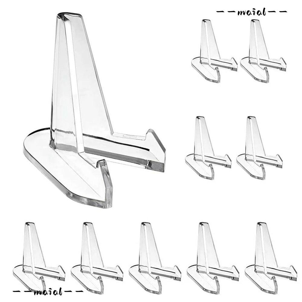 MAIAL Acrylic Coin Display Stand Holder, Capsule Support Small Easel Rack, Đa Năng Tam Giác Lưu Trữ 