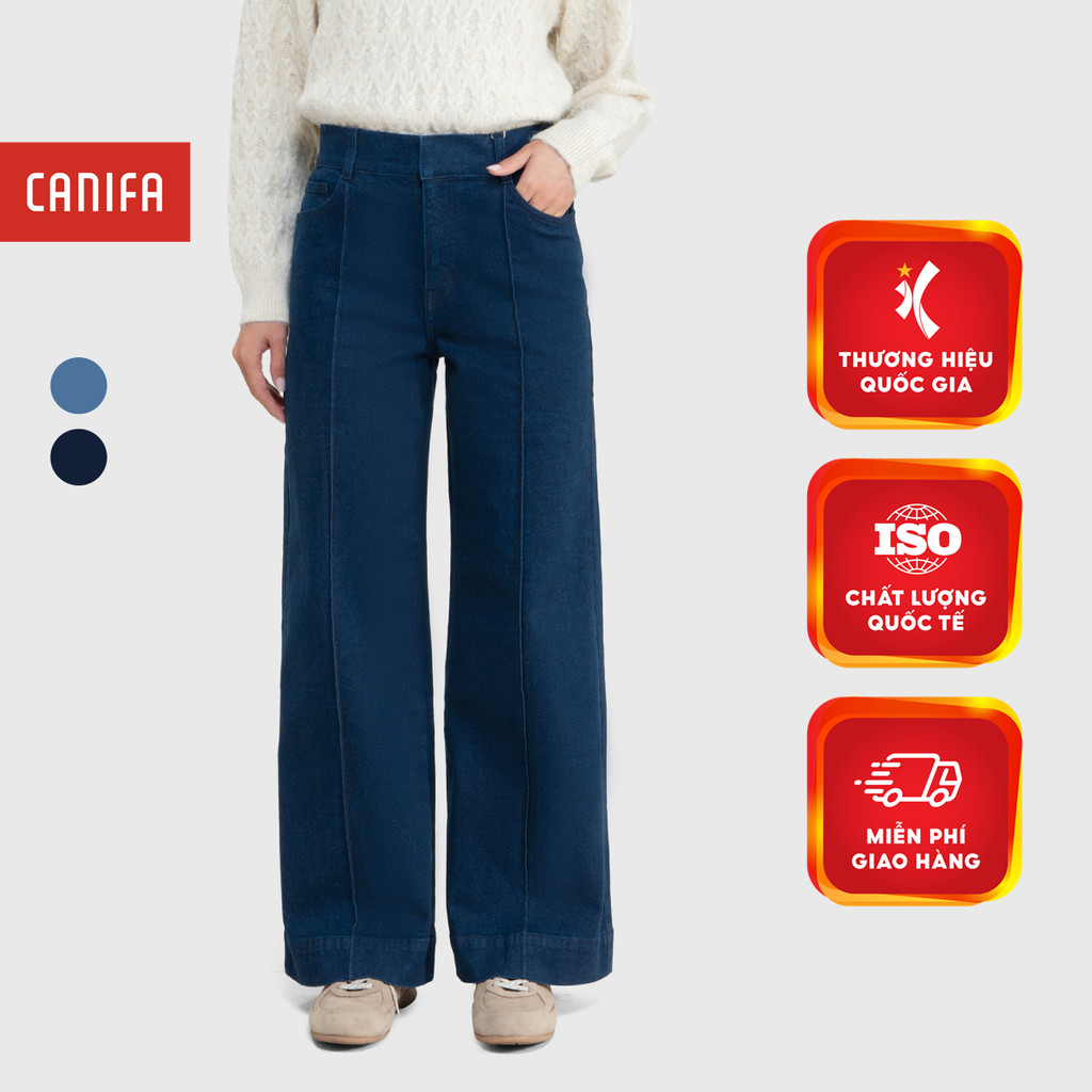 Quần jeans nữ CANIFA chất cotton dáng suông 6BJ25W002