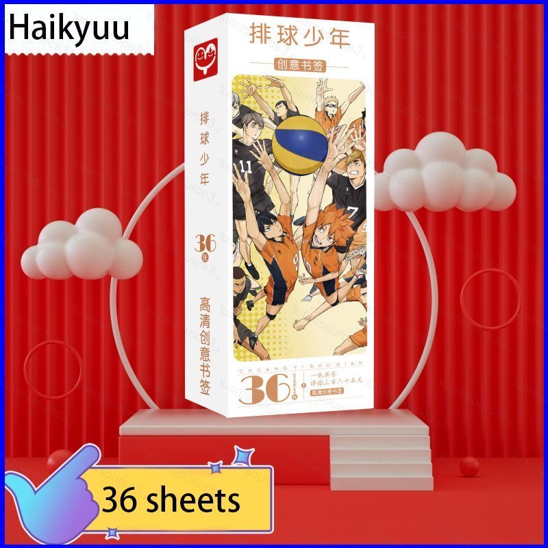 SQ3 36 Cái / bộ Haikyuu Dấu Trang Anime Manga Ngoại Vi Thẻ Ảnh HD Đánh Dấu Trang Photocard Quà Tặng 