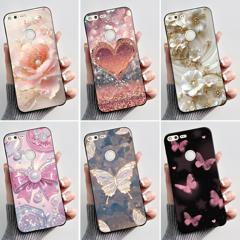 In Họa Tiết Ốp Lưng Cho Google Pixel 1 / Pixel 1XL Silicon Mềm Màu Đen Cho Google Pixel 1 XL Pixel1 