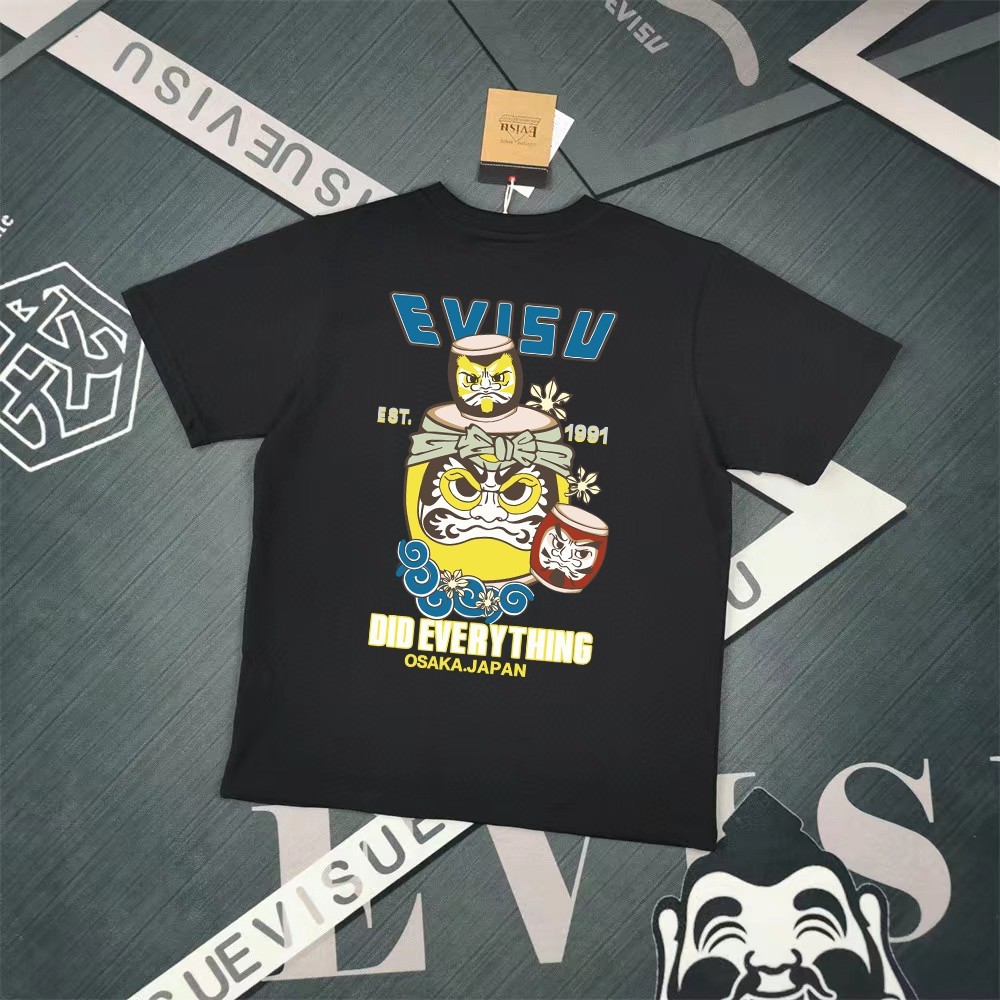 EVISU - Áo Thun Ngắn Tay Cặp Đôi Phong Cách Mới Đầu Xuân 2026