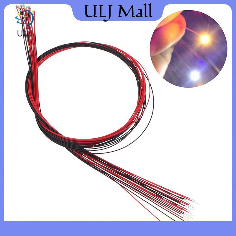 ULJ 10 Cái 20cm t0603wm hàn micro litz có dây dẫn màu trắng ấm smd led 0603.