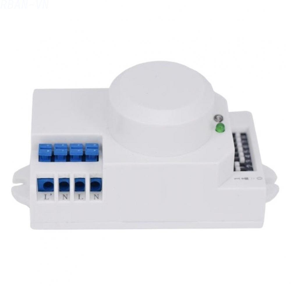 5 8GHz Microwave Motion Sensor Switch Adjustable Delay Timer 360 Degree Coverage