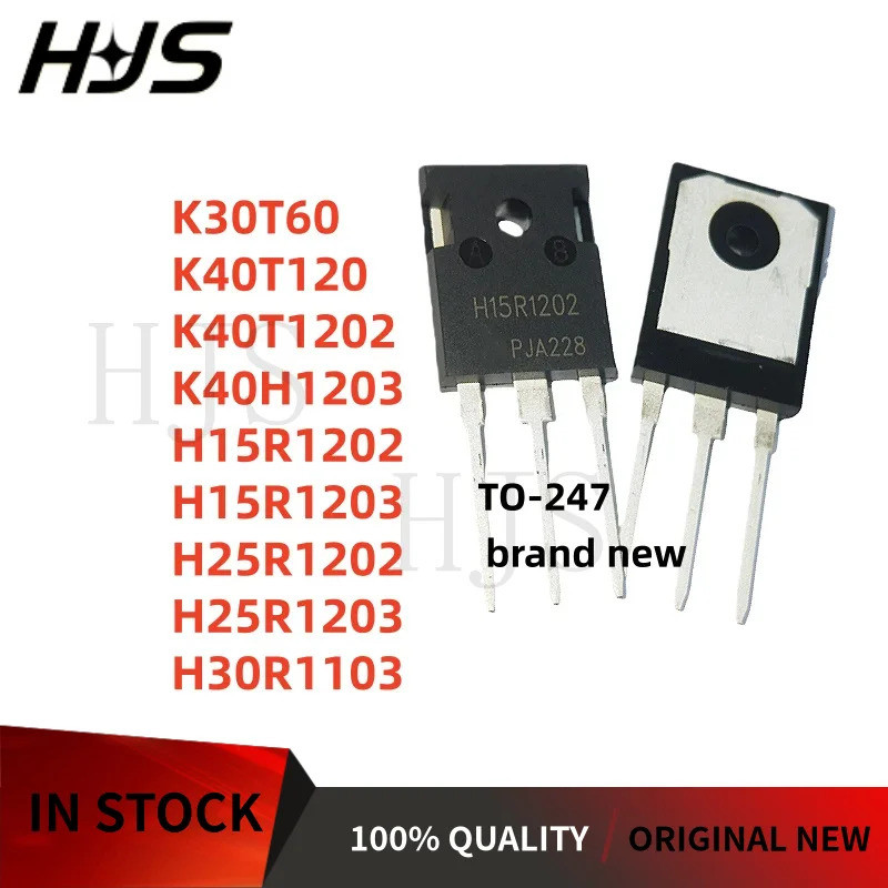 5 Chiếc K30T60 K40T120 K40T1202 K40H1203 H15R1203 TO-247 H15R1203 H25R1203 H25R1203 H30R1103 TO-247 