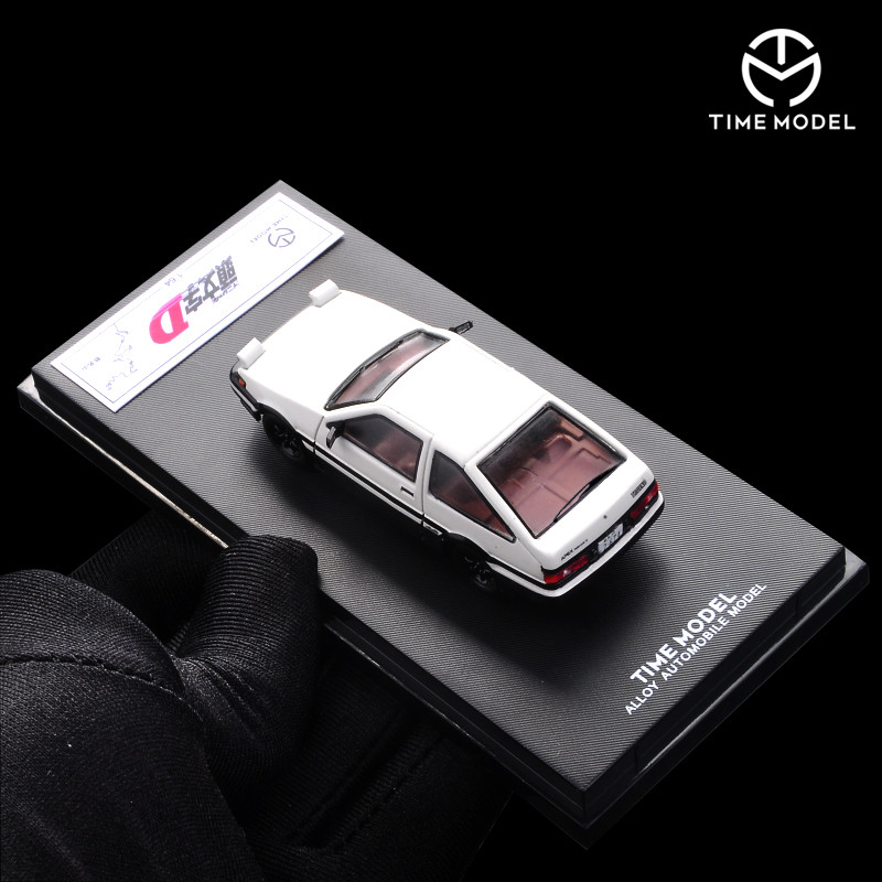 [ORDER] Mô hình xe TIME MICRO 1:64 Initial D Toyota AE86 White Cover Standard Version TM640401a