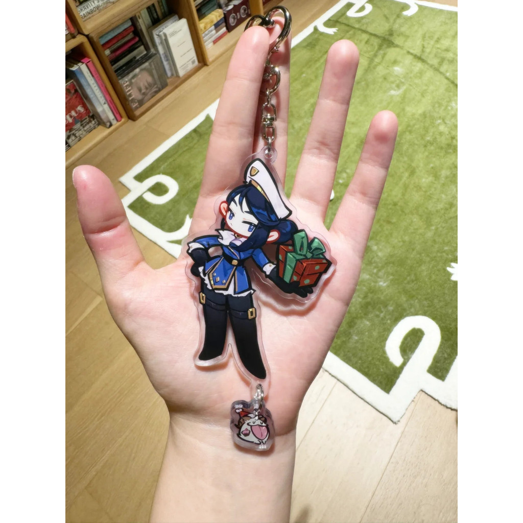 Caitlyn Anime keychain women Arcane acrylic key chain man Scorn of the Moon