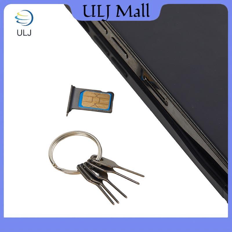 ULJ 5 Cái / bộ Thẻ SIM Eject Pin Dụng Cụ Chìa Khóa Kim SIM Khay Đựng Thẻ Eject Pin Cho Điện Thoại Di