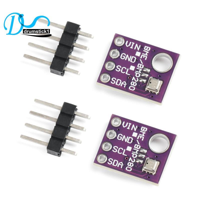 2 CÁI BME280 5V Mô-đun cảm biến độ ẩm nhiệt độ áp suất khí quyển SPI -BME280 Đột phá