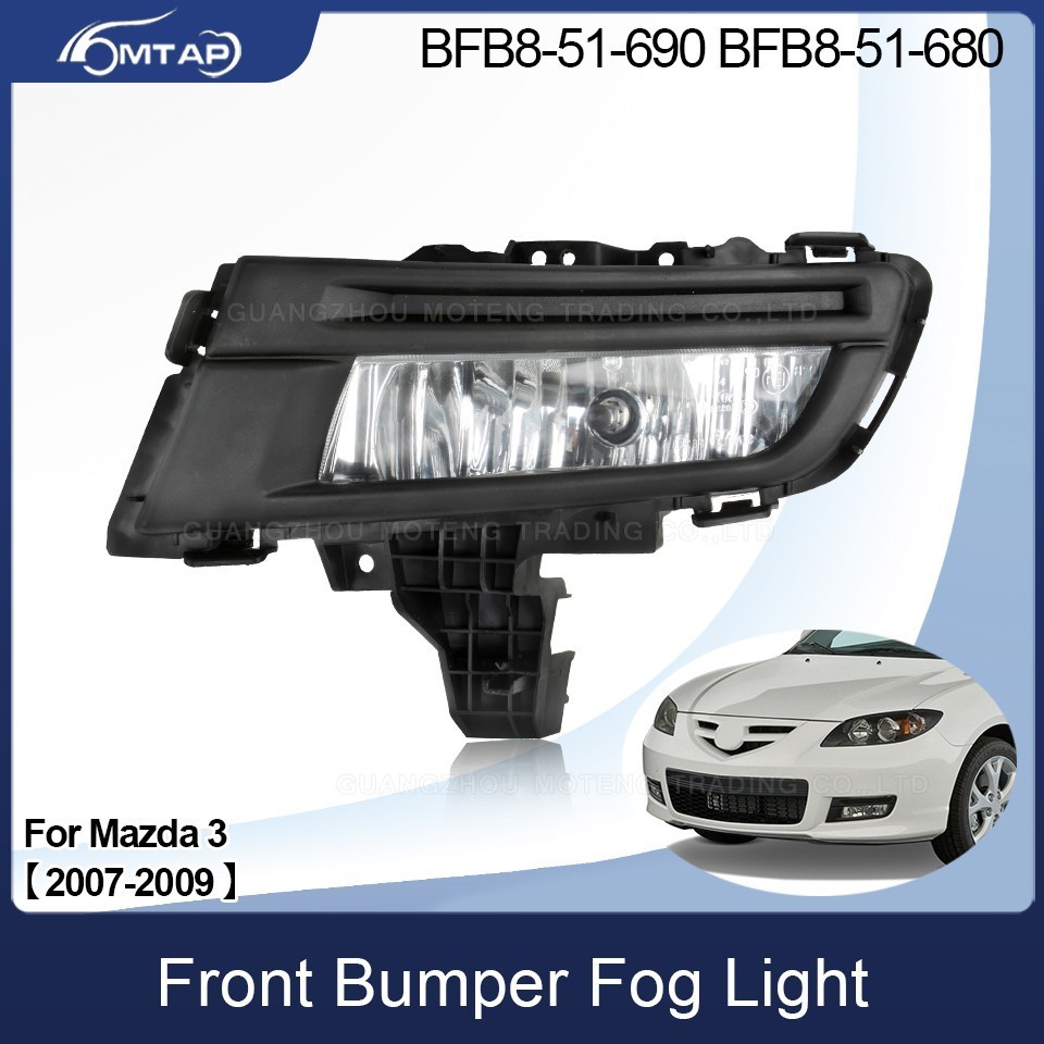 MTAP Trước Đèn Sương Mù Đèn Lái Xe Đèn Sương Mù Cho MAZDA 3 M3 2007 2008 2009 Foglights