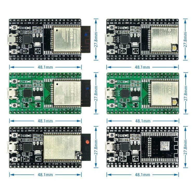 Bảng Mạch Phát Triển ESP32-Deviktc ESP32-WROOM-32D ESP32-WROOM-32U