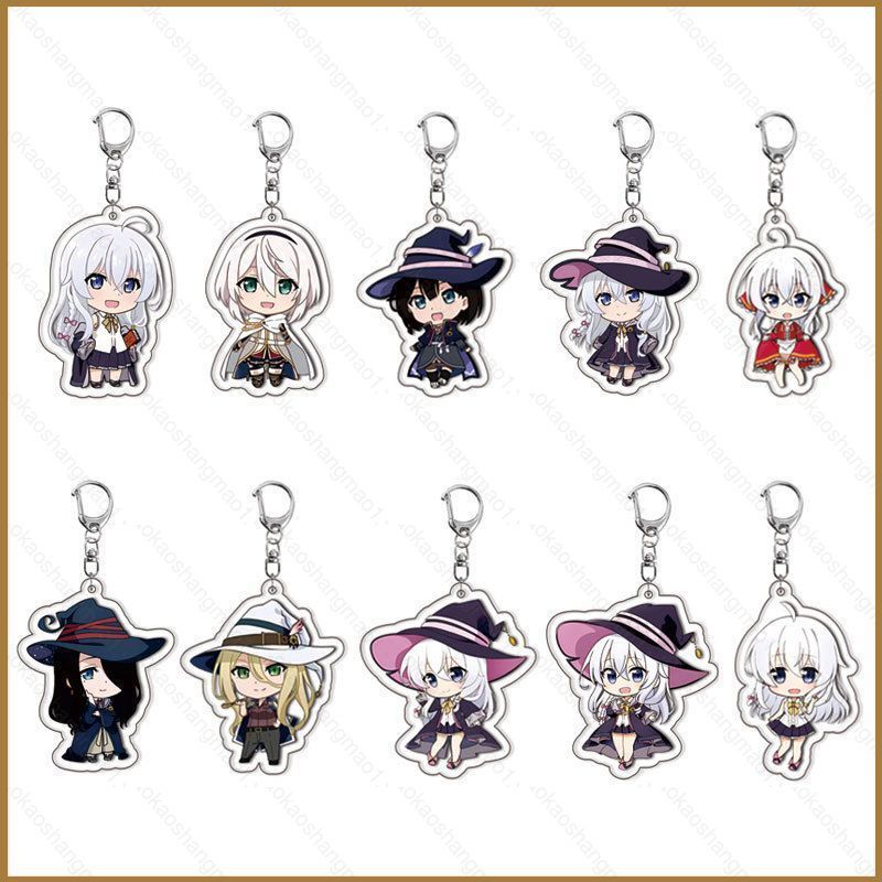 HK1 Lang Thang Phù Thủy Hành Trình Của Elaina Acrylic Móc Khóa Amnesia Mặt Dây Chuyền Elaina Anime T