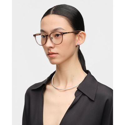 MUJOSH - Gọng kính oval unisex bản mảnh_MJ12FN1065-BRC2
