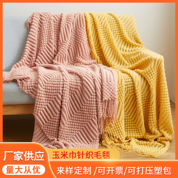 chăn lông cừu cho bé Bohemian Sofa Chăn Chăn Chăn Chăn Mùa Hè Dệt Kim Chăn Văn Phòng Ngủ Chăn Điều H