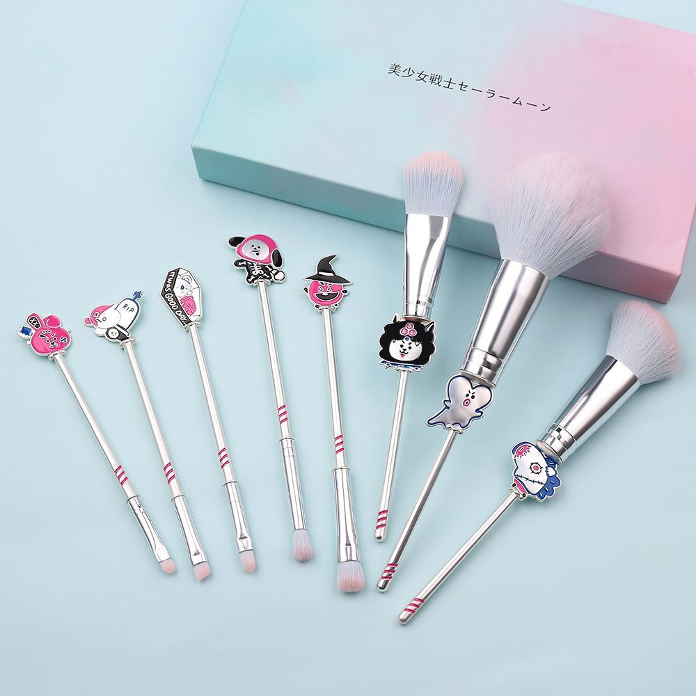 New Product#BTS BTS cartoon-themed makeup brushes, powder brushes, blush brushes, contour brushes, n