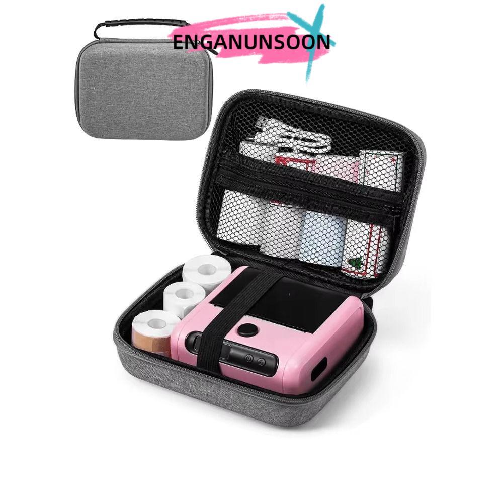 Túi lưu trữ máy in nhãn nhiệt EGANUNSOON, Bảo vệ EVA bền, Vỏ cứng chống sốc di động chống nước 2024 
