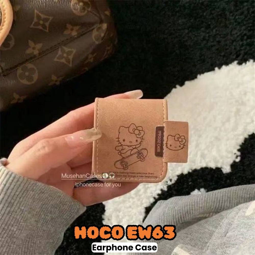 [Tùy chỉnh] Dành cho vỏ HOCO EW63 Vỏ bọc tai nghe dệt may hoạt hình dễ thương