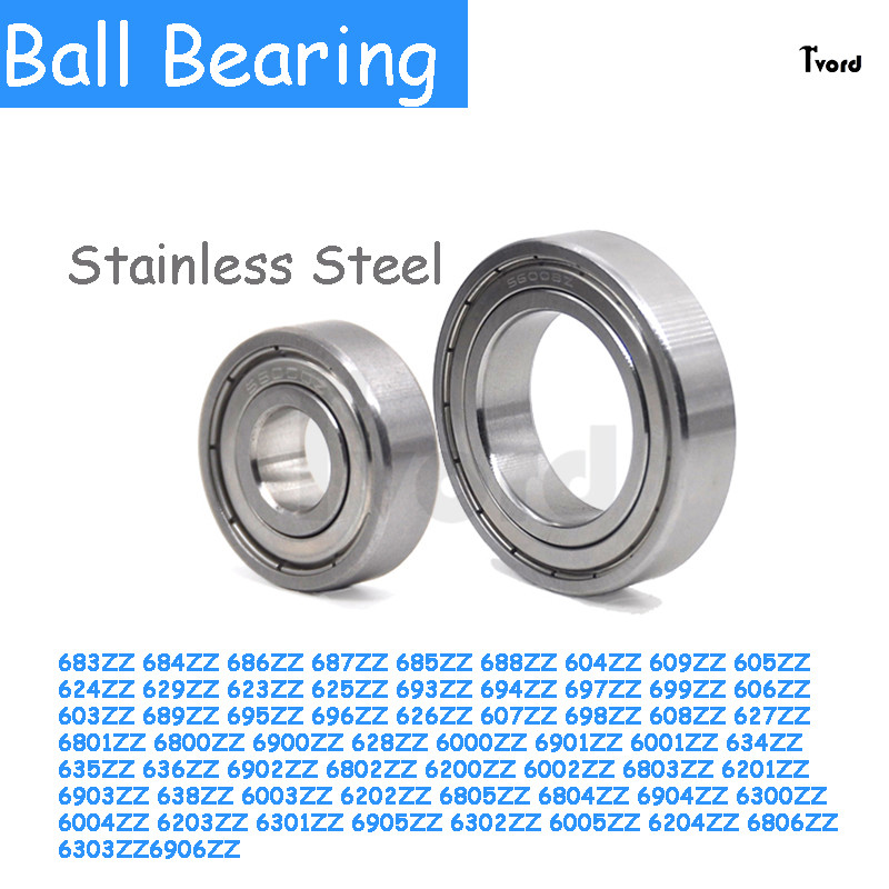 1 Vòng bi thép không gỉ 683ZZ 684ZZ 686ZZ 687ZZ 685ZZ 688ZZ 604ZZ 609ZZ 605ZZ 624ZZ 629ZZ Vòng bi rã