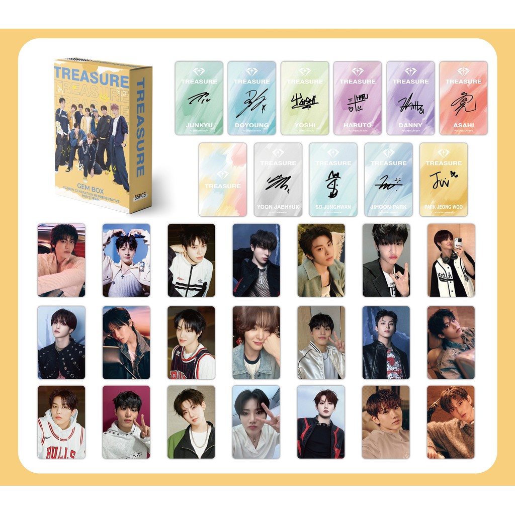 Set 55 lomo card TREASURE dễ thương 2026