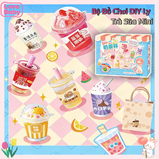Bộ Đồ Chơi DIY Ly Trà Sữa Mini[Nhiều Mẫu Mã+Màu Sắc]-Rèn Khéo Tay,Quà Sinh Nhật Bé Gái Cực Đáng Yêu