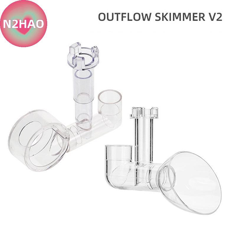 N2HAO Bể Cá Lily Chảy Ra Ổ Cắm Skimmer Phụ Kiện Lọc Fishbowl Tiếp Liệu Bể Cá Akvarium Trang Trí n