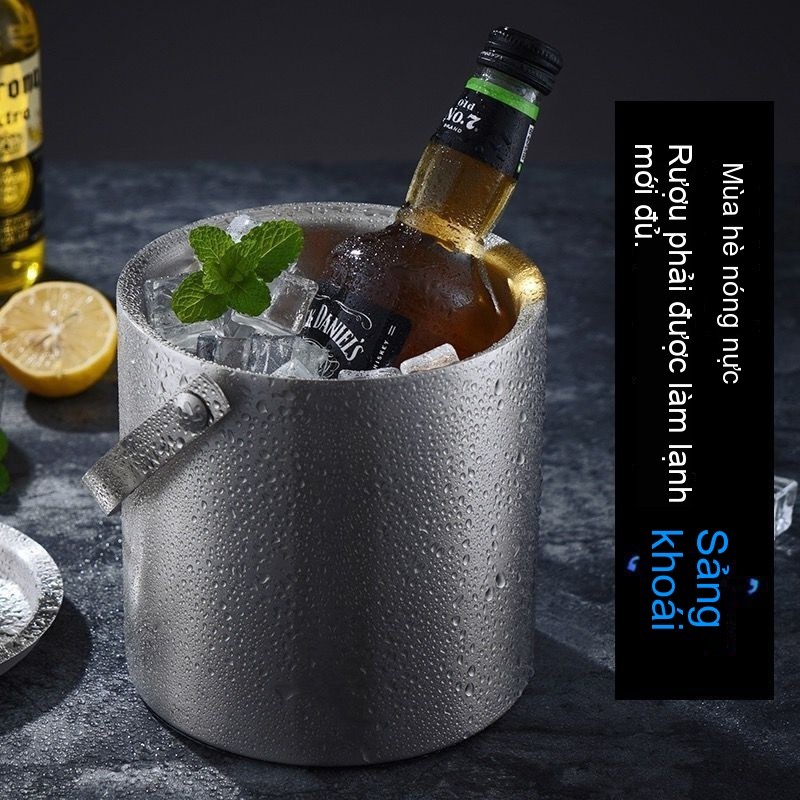 Thùng đá bằng thép không gỉ 304. Thùng đựng sâm panh. Thùng đựng bia. Thùng đựng rượu.