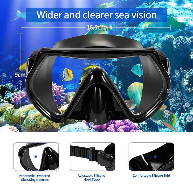 Mask Lặn Kính Cường Lực Cho Người Lớn - Thiết Bị Thể Thao Diving