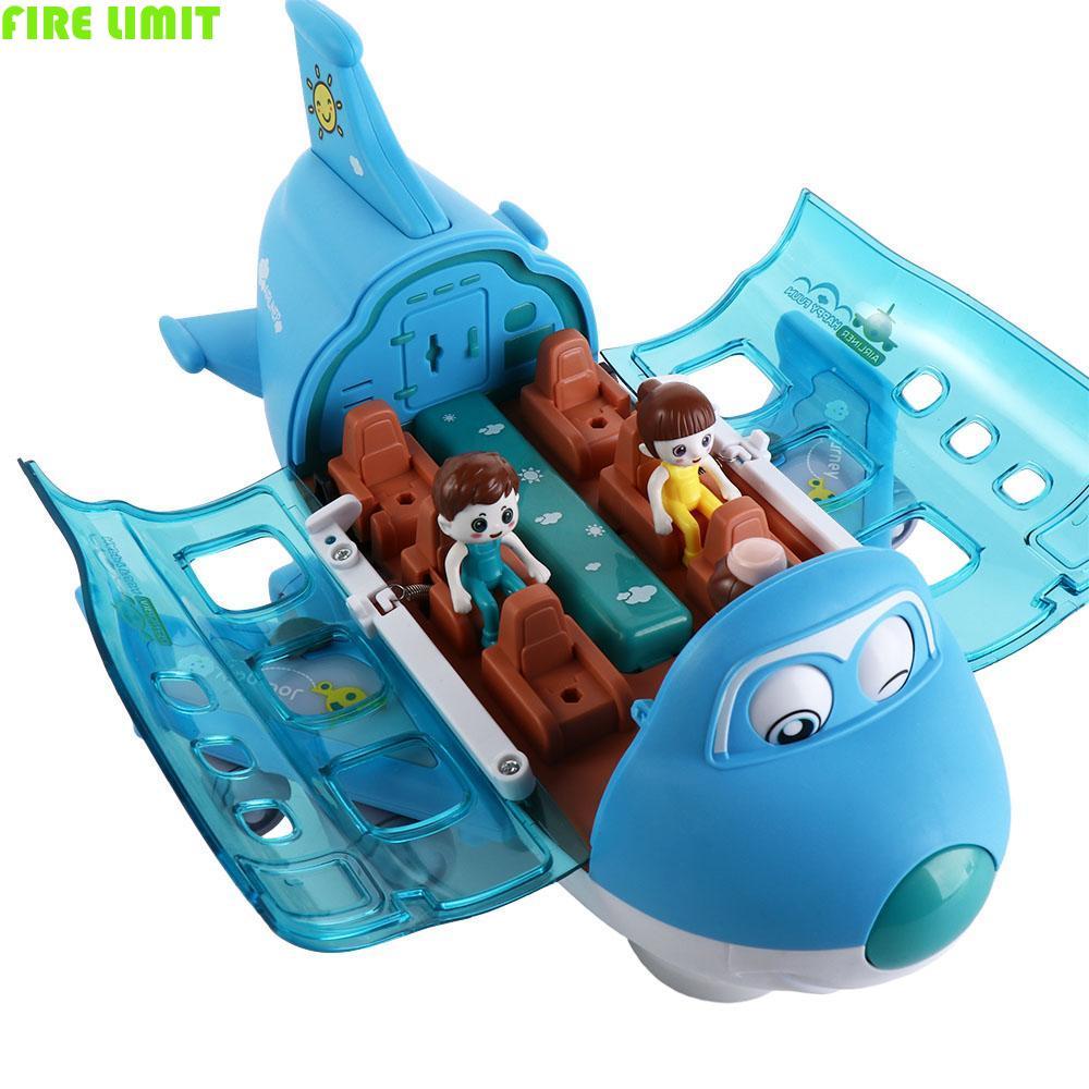 FIRE LIMIT Đèn LED Đồ chơi máy bay âm nhạc, Đèn LED Mô hình máy bay LED bằng nhựa, Mô hình máy bay l