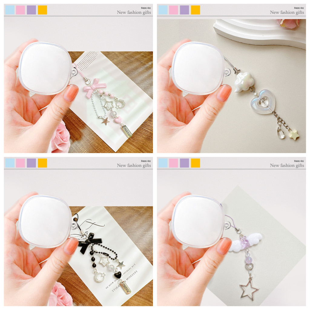 Ins keychian Ốp Lưng Cho Baseus E19 E20 WM01 WM02 E16 E17 E18 E12 Ốp Lưng Silicon Trong Suốt Tai Ngh