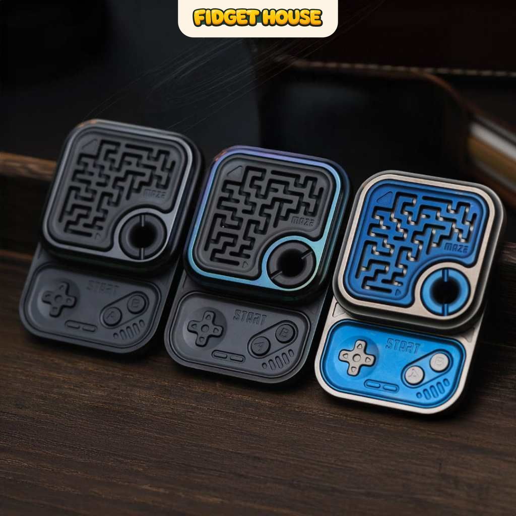 Fidget Slider Kim Loại - 01EDC Mê cung - Thẻ Đẩy EDC - Đồ choi giảm stress