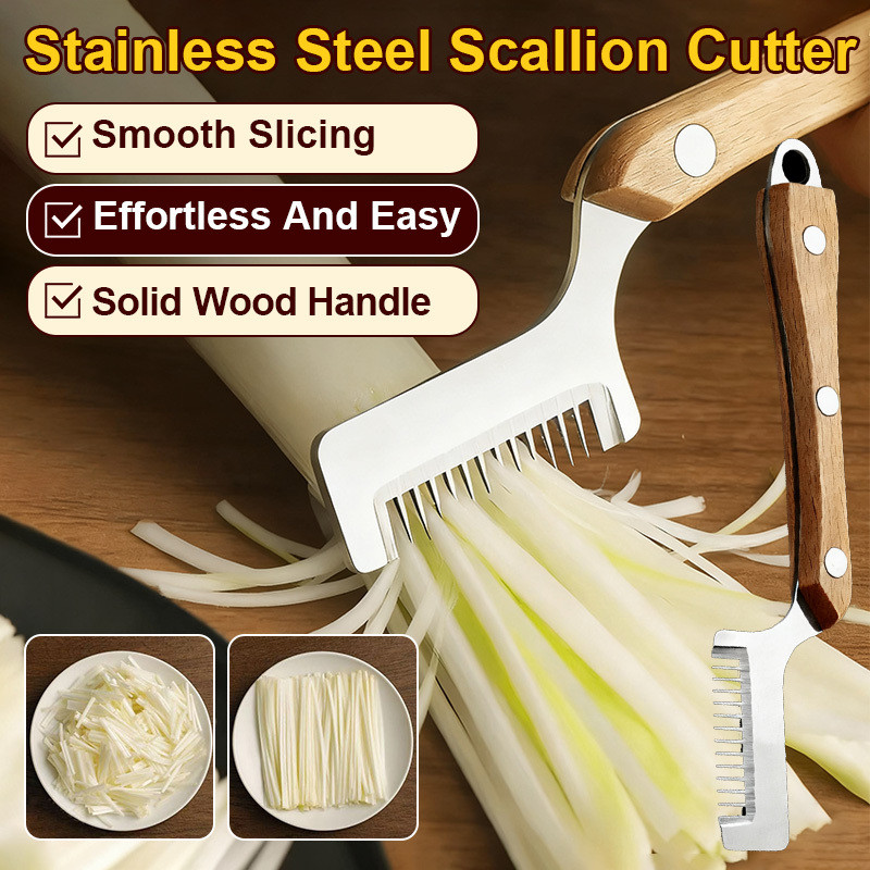 【5 Giây Thái Sợi - Không Gỉ 304】Dao Bào Sợi Inox Thái Hành Siêu Mỏng/Dụng Cụ Nhà Bếp Tiện Dụng/Dao C