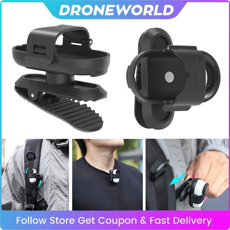 Dành Cho Insta360 Go 3S / Go 3 Ba Lô Kẹp Giá Đỡ Chống Hình Xoay 360 Camera Thể Thao Kẹp Gắn Cho Inst