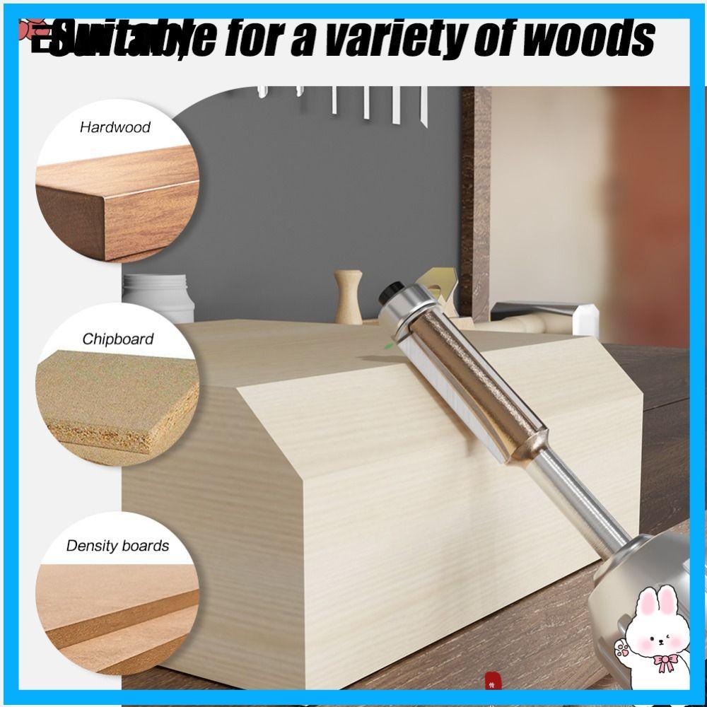 AURORY Flush Trim Bits, Top Bearing Universal Trim Router Bits, Professional 1 / 4 "Shank Woodworkin