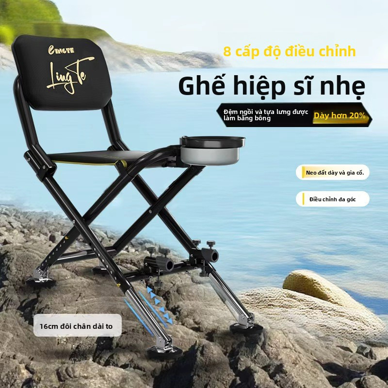Ghế câu cá, ghế câu cá gấp gọn, ghế câu cá gấp đa địa hình, ghế câu cá ngoài trời có thể gấp gọn và 