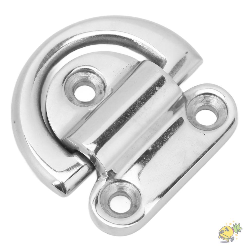 INNEXT Marine Folding Pad Eye, 60 * 58mm D Ring Deck Folding Pad Eye, Linh kiện thay thế 316 Thép kh