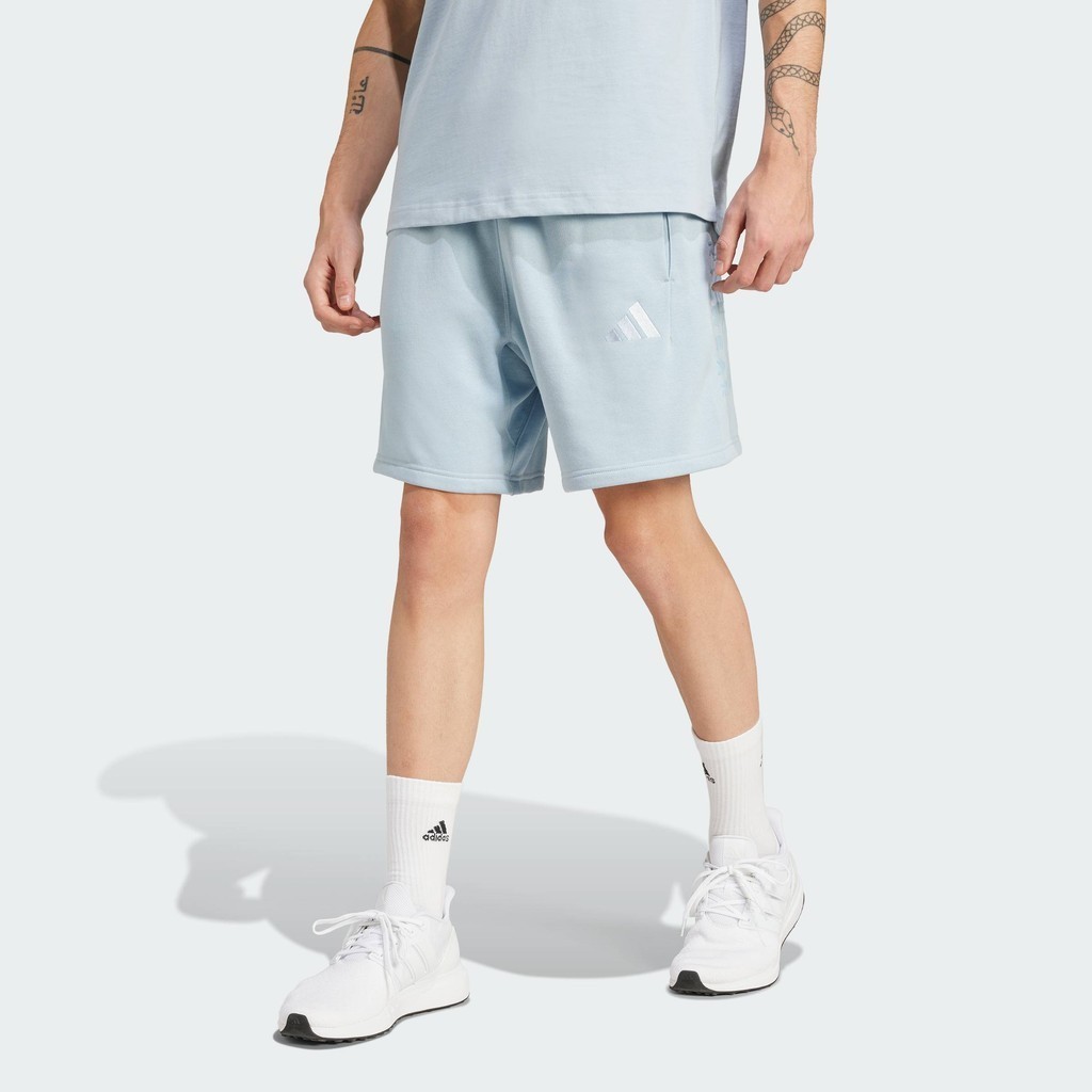 adidas Lifestyle ALL SZN Fleece Graphic Shorts Men Blue IY6603