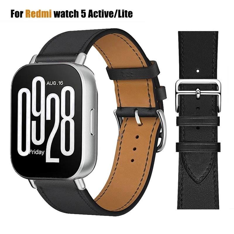 Dây đeo vòng da cho Redmi Watch 5 Lite Band cho Xiaomi Mi Watch5 Active Vòng đeo tay thay thế 22mm C