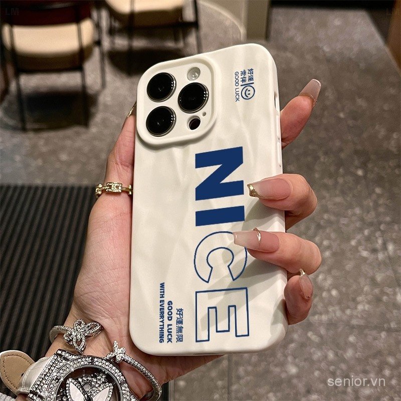 Ốp Điện Thoại NICE Tiếng Anh ins Style Thích Hợp Cho iPhone 14promax 13promax 11promax 11 12 13 14 1